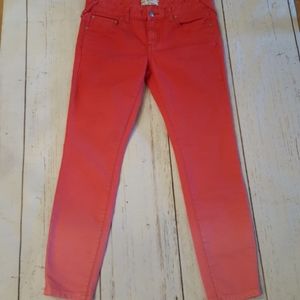 free people coral ombre skinny jeans size …